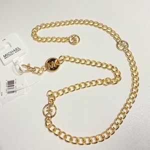 Nwt MK Logo Chain Belt